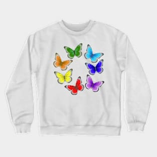 Dance of colorful butterflies Crewneck Sweatshirt